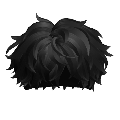 Stylish Messy Hair(Black) - Roblox