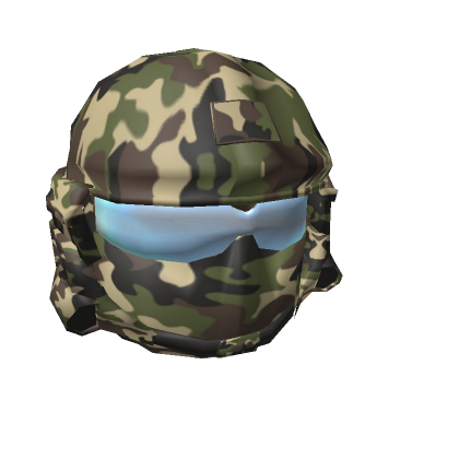 Green Camo Military Army Navy Helmet Face Mask | Roblox Item - Rolimon's