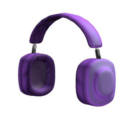 Roblox Item purple y2k square headphones