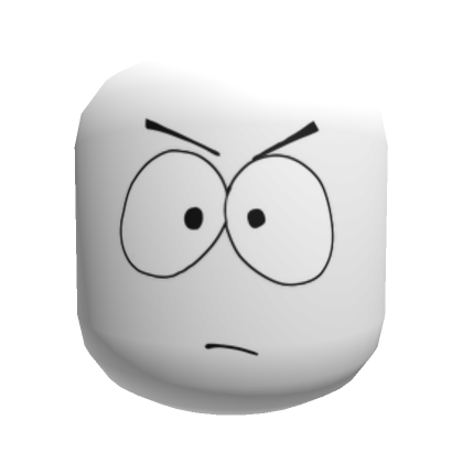 White Angry Man face  Roblox Item - Rolimon's