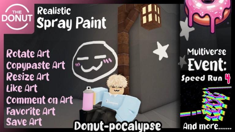 Pintura en aerosol realista y donación - Roblox