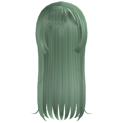 Wispy Flowy Hair - Green - Roblox