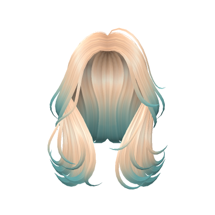 Blonde hair outlet with blue tips