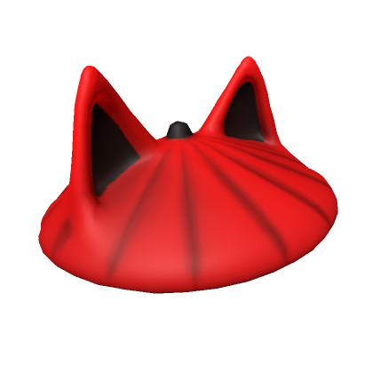 Roblox Item Red Samurai Cat Hat
