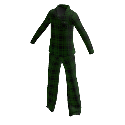 Green Plaid Flannel Christmas Pajamas