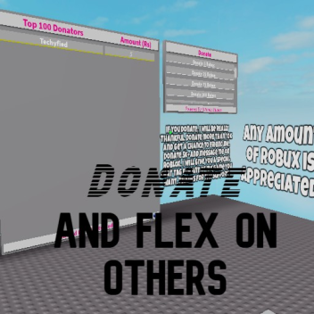 Donate and flex on others