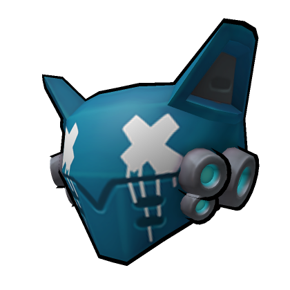 Roblox Item Cat Sci-fi Mask (Blue)