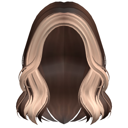 Short Wavy Autumn Girl Hair (Brown & Blonde) - Roblox