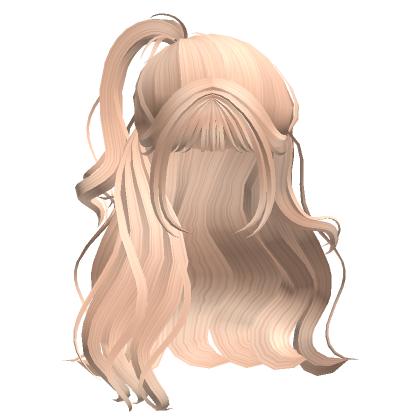 Half Up & Down Cute Hair In Blonde - Roblox