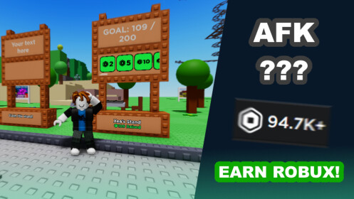 ROBLOX AFK Game and giving robux