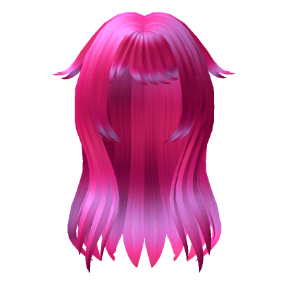Roblox Item Pink Foxy Anime Hair