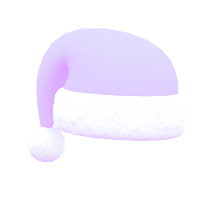 Purple and white santa hat outlet