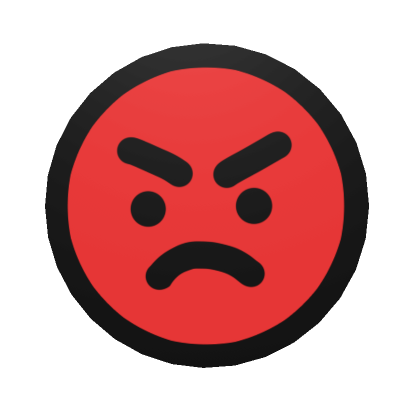 Angry Emoji Head - Roblox