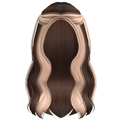 Preppy Long Wavy Hair Blonde - Roblox