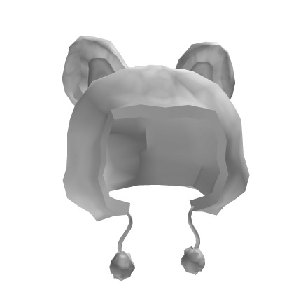 Roblox Item White Fluffy Cat Hat