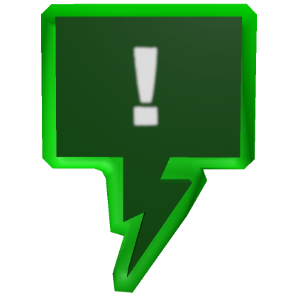 Roblox Item Classic Chat Prompt (Green)