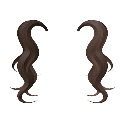 Soft Curly Pigtail Extensions in Black's Code & Price - RblxTrade