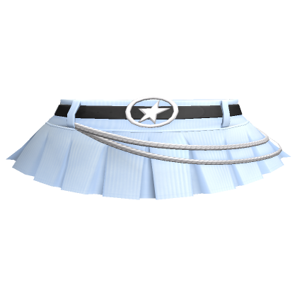 Blue pleated skirt roblox on sale