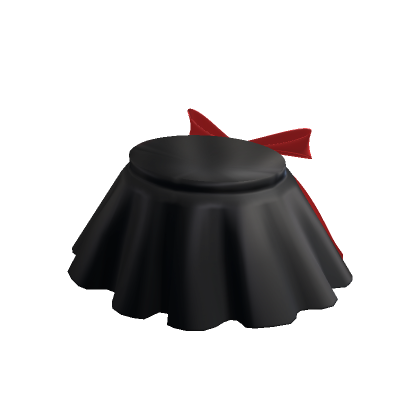 Roblox Item black red high waisted mini skirt