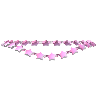 Roblox Item Y2K Pink Star Necklace (1.0)