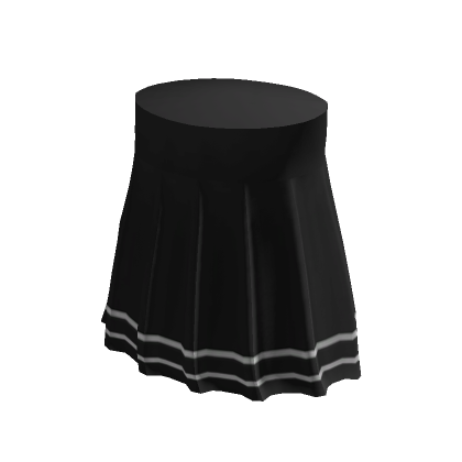 Y2K Black Stripe Mini Skirt | Roblox Item - Rolimon's