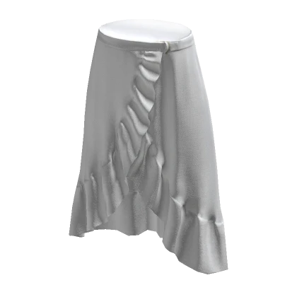 Long Ruffle Skirt - White | Roblox Item - Rolimon's