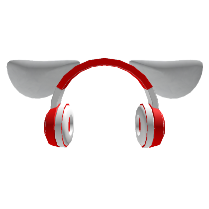 Roblox Item Red Headphones Cute Ear ♥