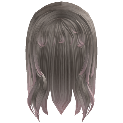 Roblox Item Short Messy Bangs In Sliver Ombre Pink 