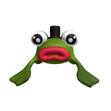 Blue Frog Meme Head - Roblox