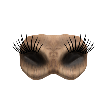 Roblox Item Eyelash Wooden Mask
