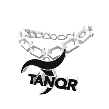 Roblox Item Tanqr Chain Logo White and Black
