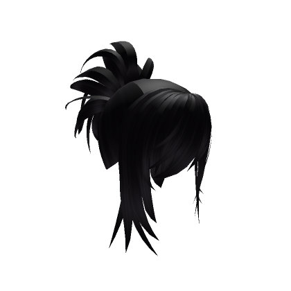 Black Swept Hair - Roblox  Black hair roblox, Hair accessories, Black emo  hair