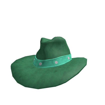 Roblox Item Green Rustic Wrangler Cowboy Hat