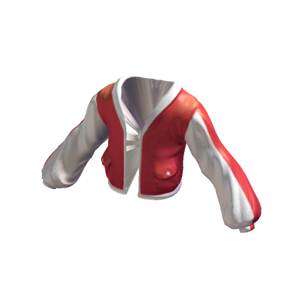 Cropped Full Varsity Jacket | Red | Roblox Item - Rolimon's