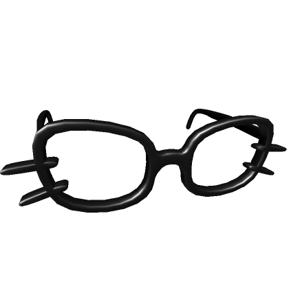 Low Thin Round Glasses Black's Code & Price - RblxTrade