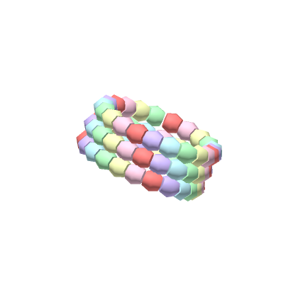 Rainbow Flower Kandi Bracelet