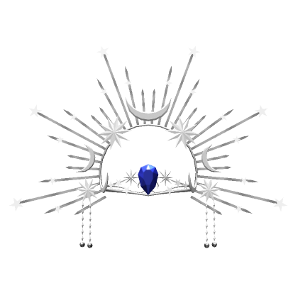 Roblox Item Royal Sapphire Celestial Crown with Platinum Halo