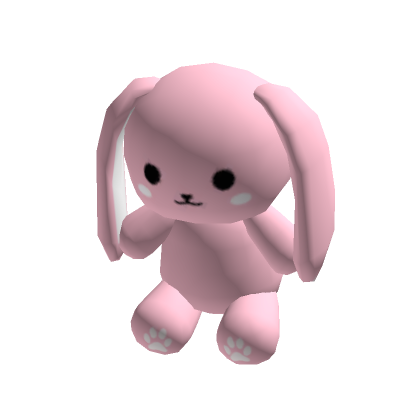 Adorable Huge Pink Bunny Plushie (Hand)'s Code & Price - RblxTrade