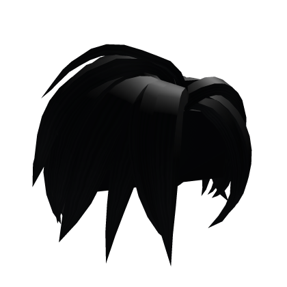 Black Messy Front Swoop - Roblox