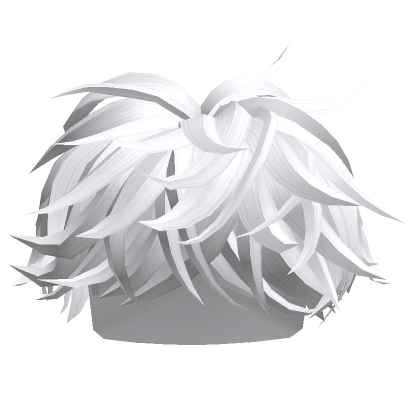 White Fluffy Middle Swept Hair's Code & Price - RblxTrade