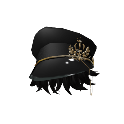 Black Captain Hat Hair | Roblox Item - Rolimon's