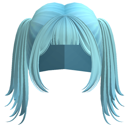 Pretty long blue hair's Code & Price - RblxTrade