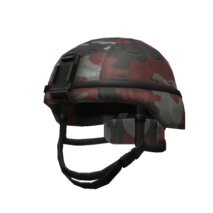 Roblox Item Red Camo ACH Helmet