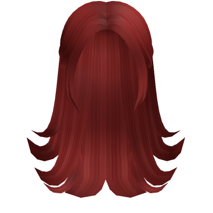 Y2K Lush Fluffy Long Popular Girl Hair Red | Roblox Item - Rolimon's