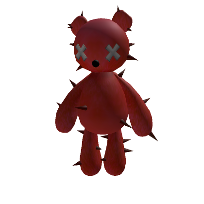 Roblox Item Y2K Evil Red Spike Teddy Bear