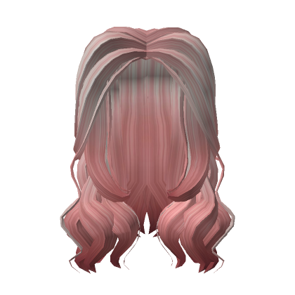 Roblox Item pink wavy hair