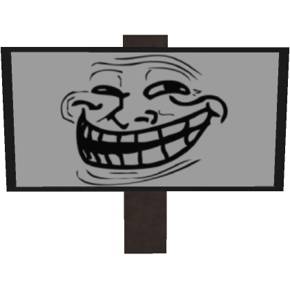 Inverted Troll Face Head