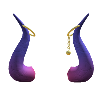 Roblox Item Pierced Horns Purple