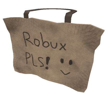Roblox Item Cardboard Robux Sign