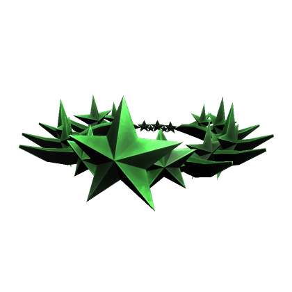 Green Triangular Star Crown